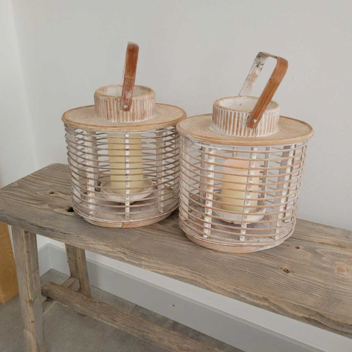 2x Windlicht